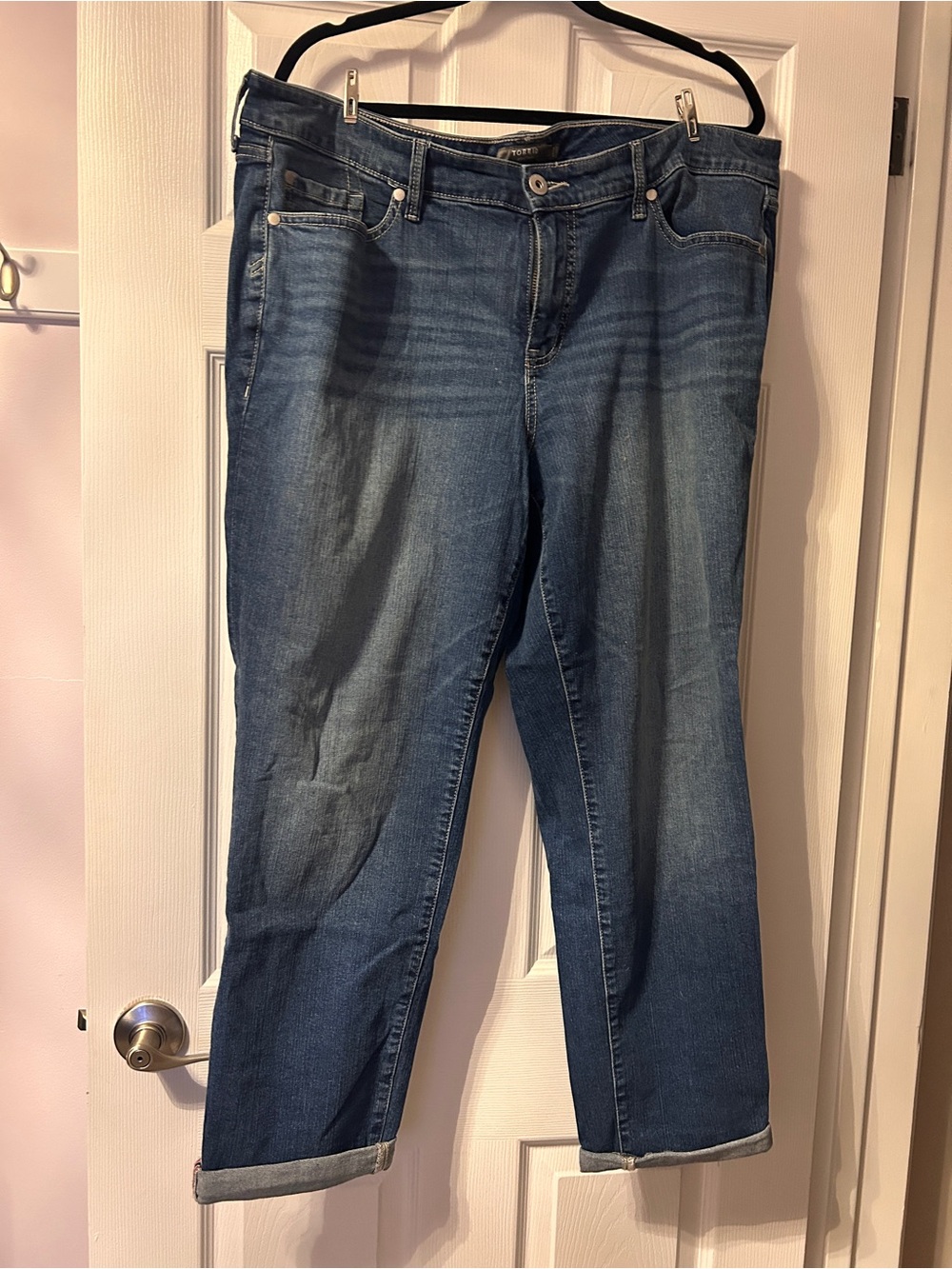 Torrid boyfriend straight Blue Women’s Jeans - Comfortable Mid Rise